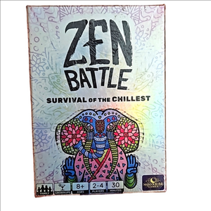Zen Battle Card Game - Multi-color Cardstock Tabletop Game for 8-98 Years